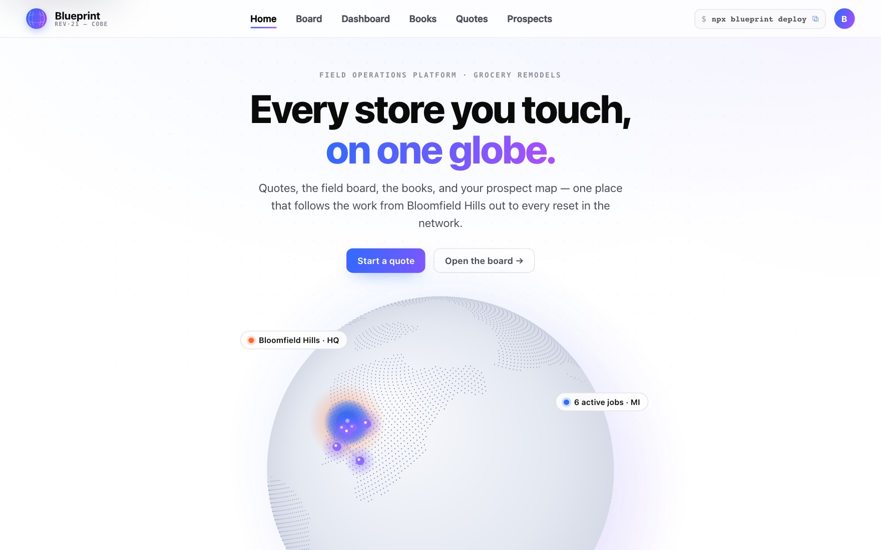Hand-rolled WebGL globe interface exploration